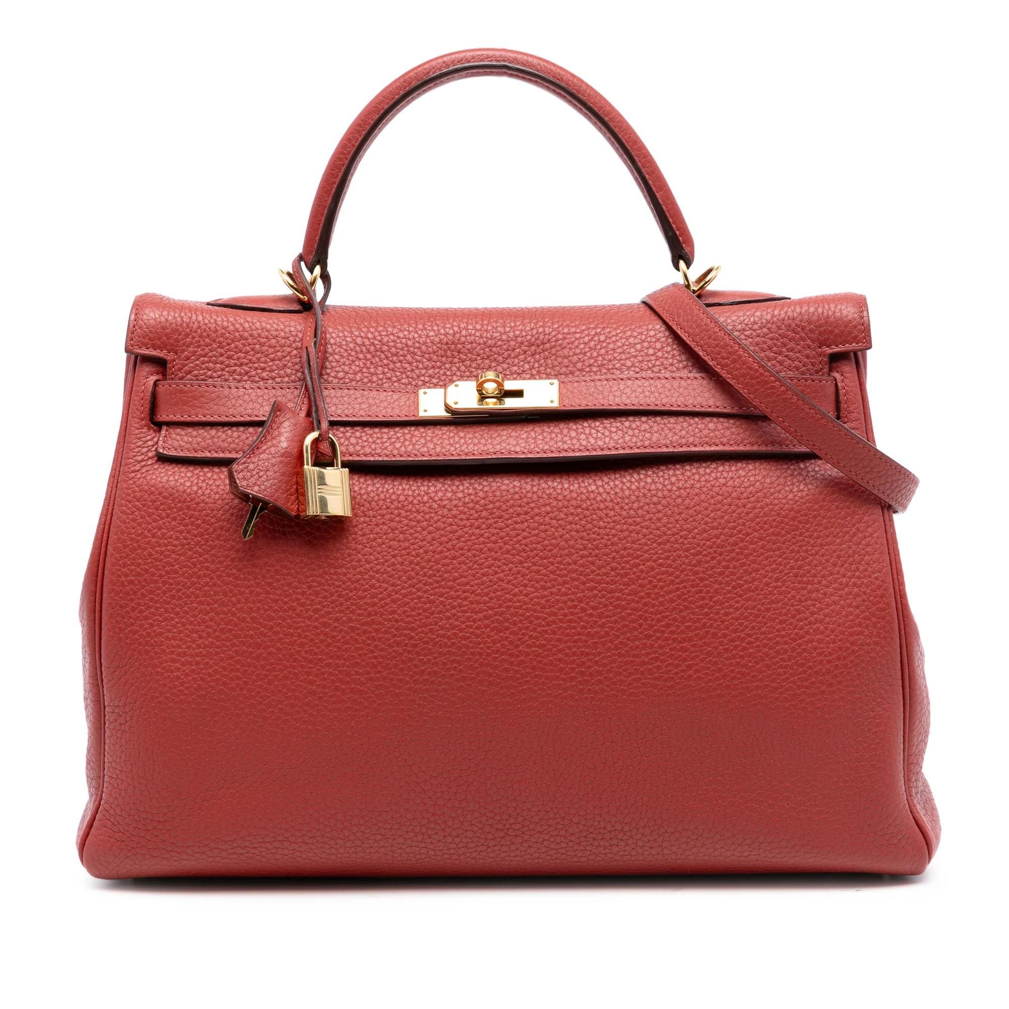 H leather bag