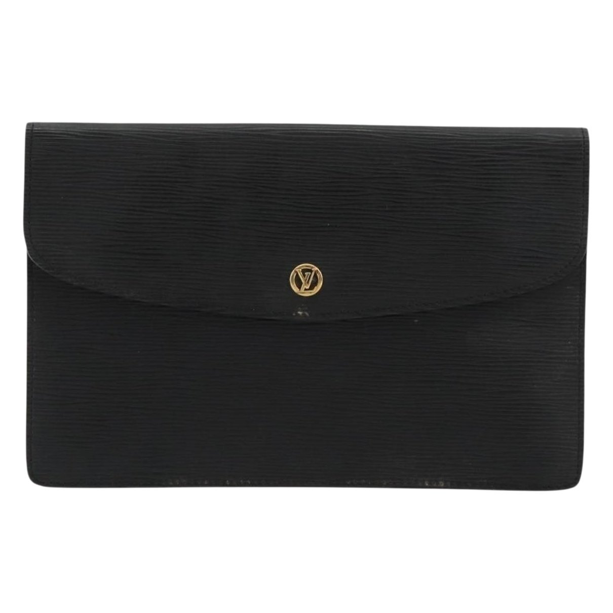 Leather clutch bag