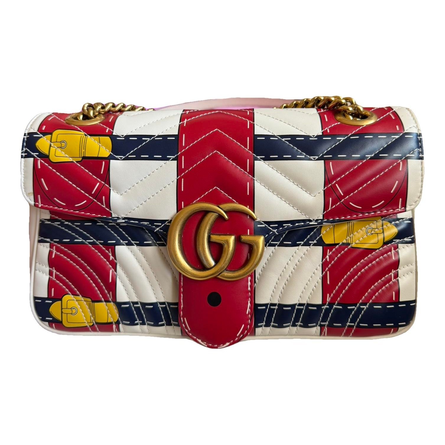 GG Marmont Flap leather crossbody bag