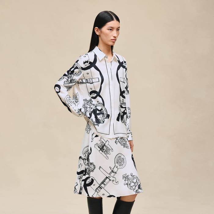 Blanc Nacre "Ferronnerie Remix" Classic Shirt