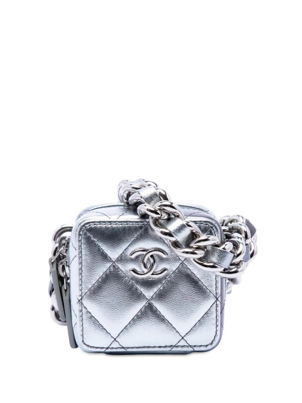 2021 Metallic Lambskin Coco Punk Cube Bag crossbody bag