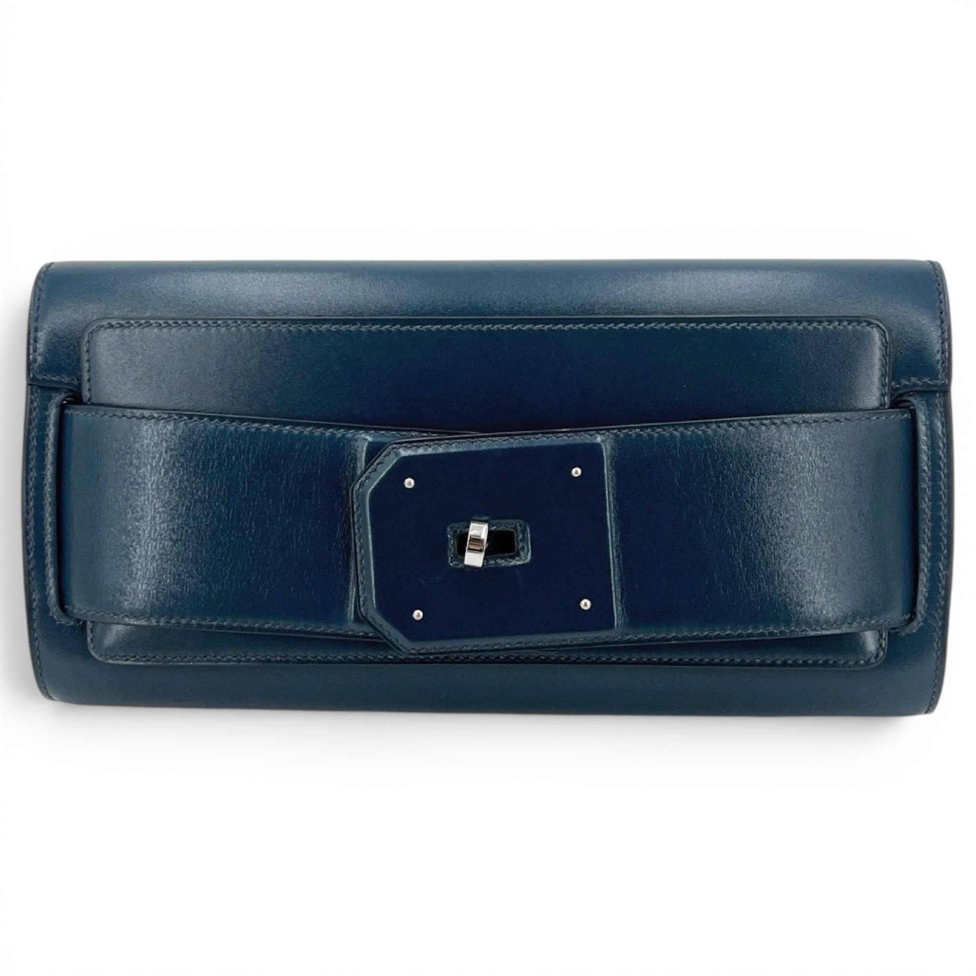 Leather clutch bag