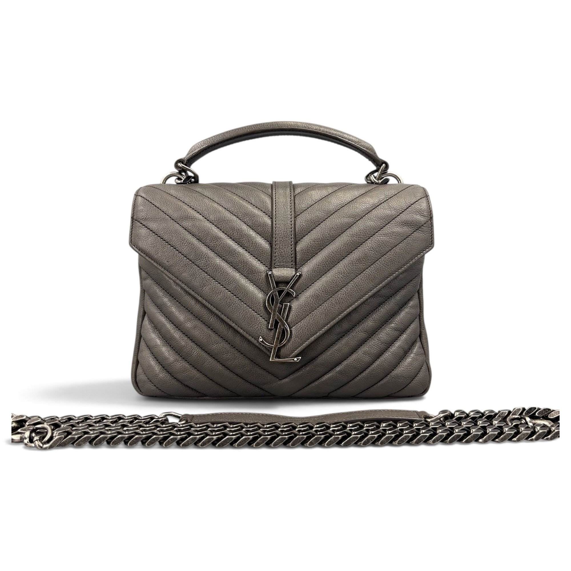 Collége monogramme leather handbag