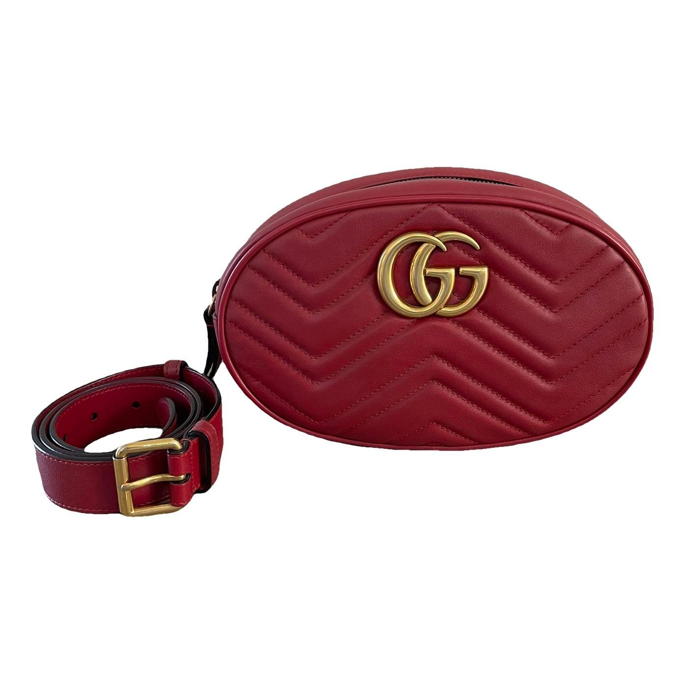 GG Marmont Oval leather handbag