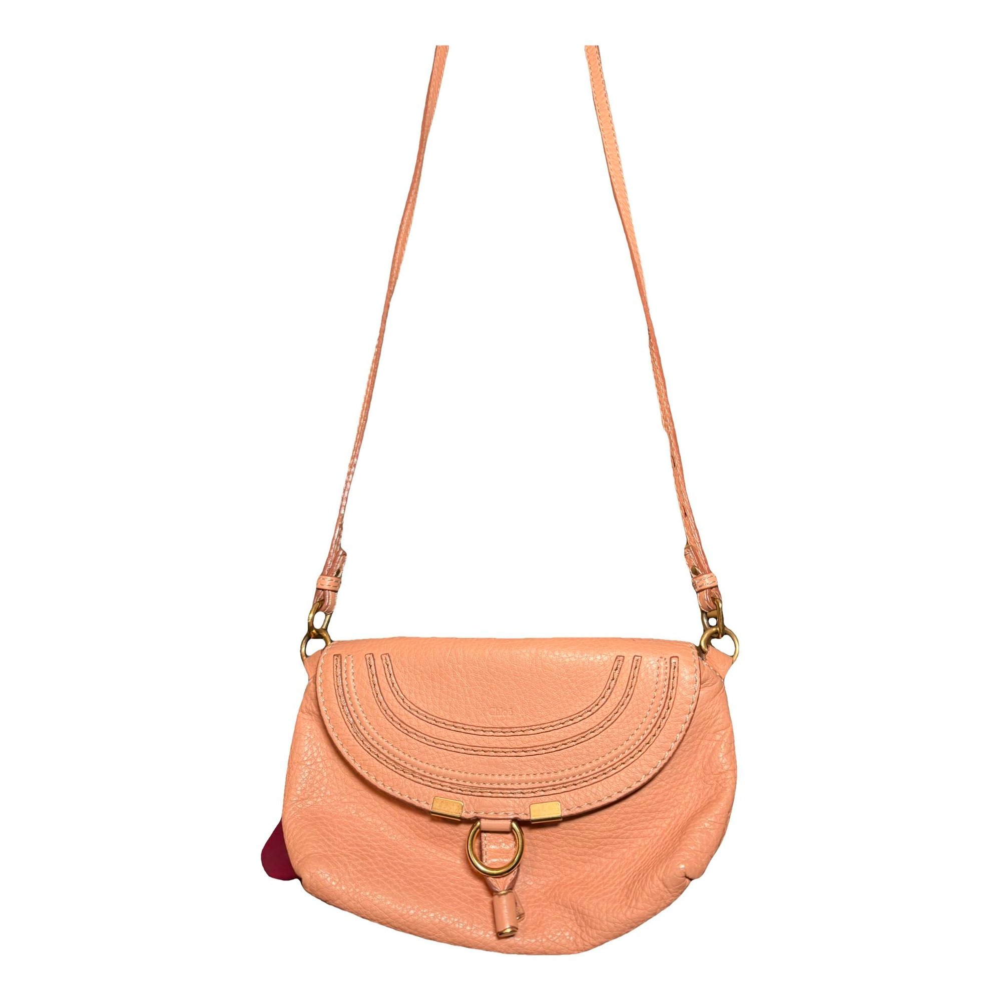 Marcie Half Flap leather crossbody bag