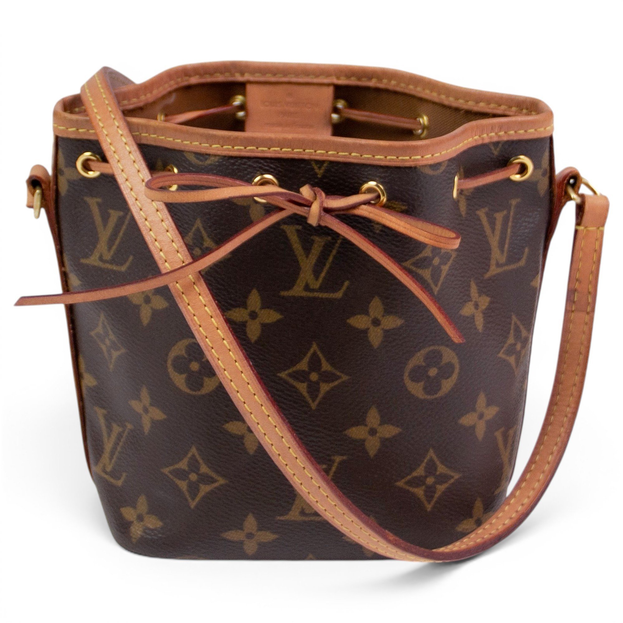 Nano Noé leather handbag