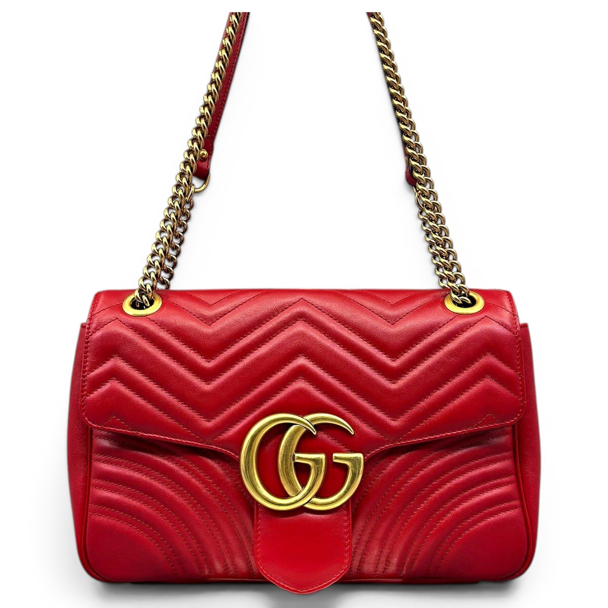 GG Marmont Flap leather handbag