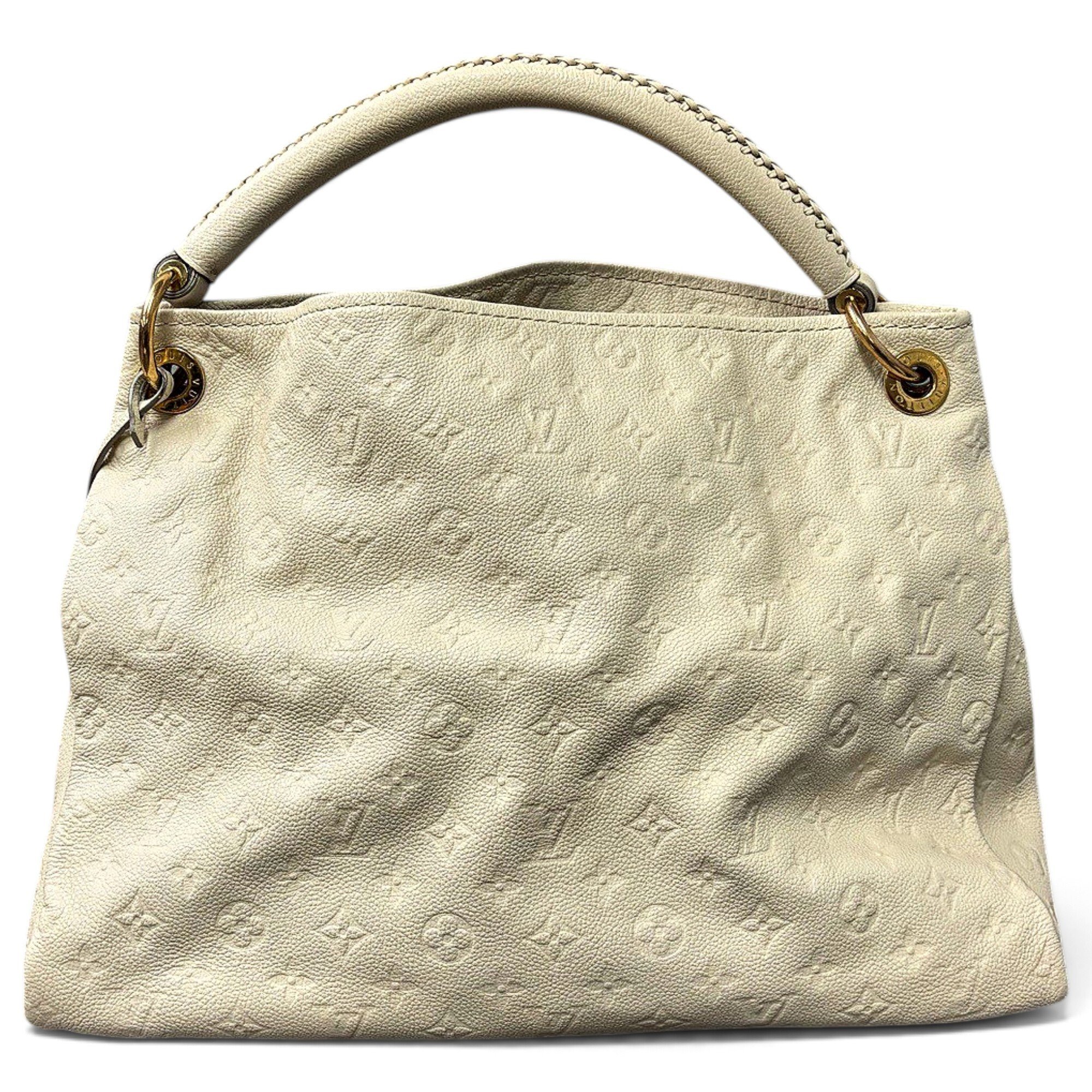 Artsy leather handbag