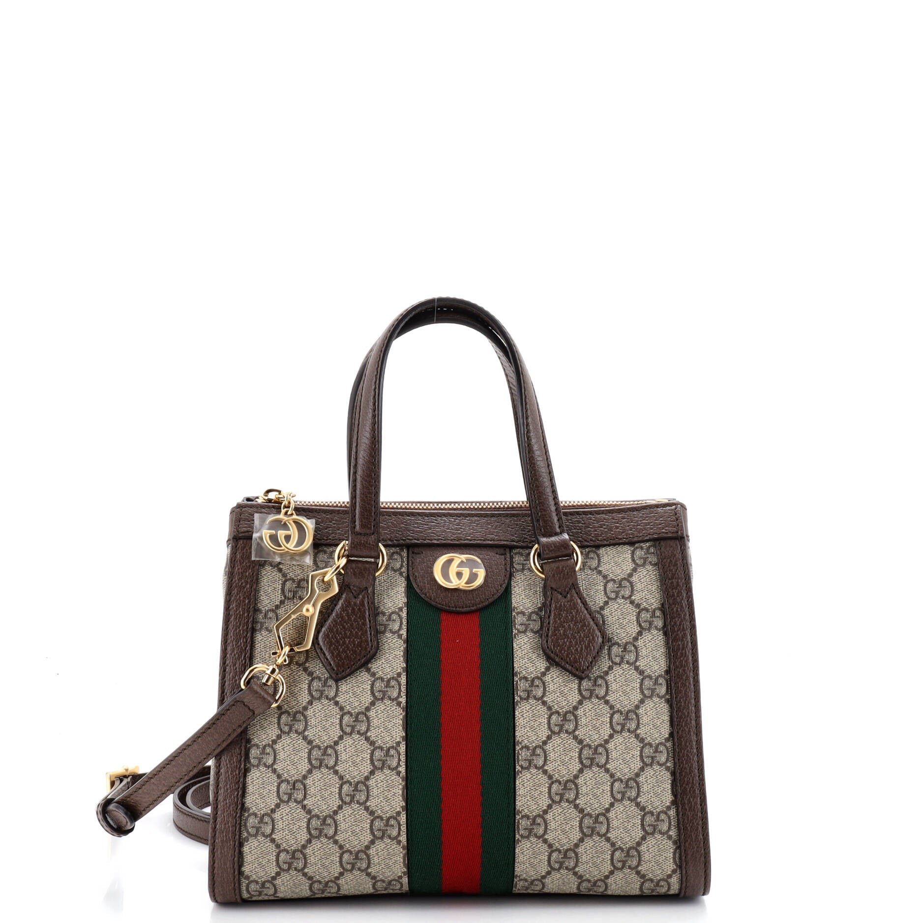 Ophidia Top Handle Tote GG Coated Canvas Small
