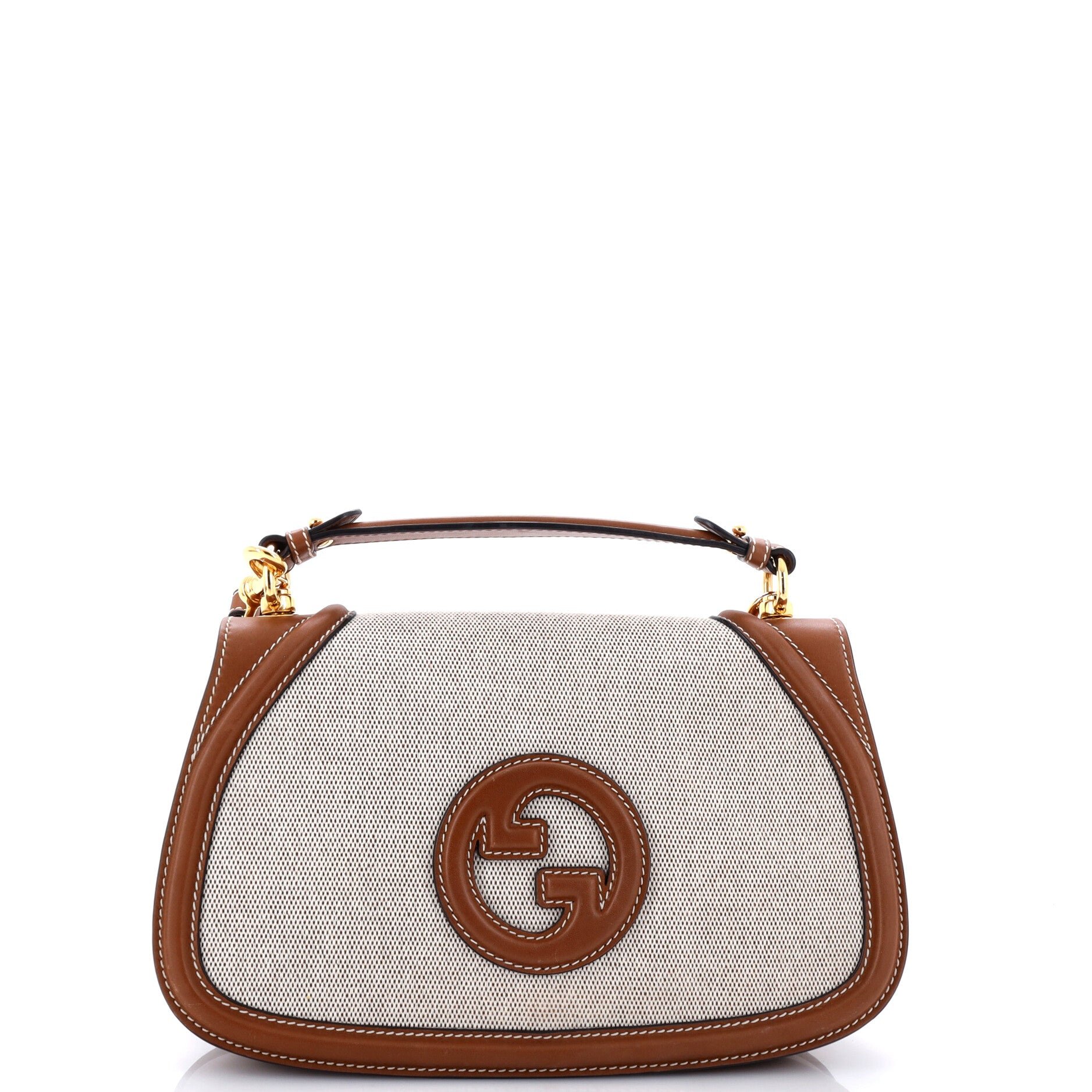 Blondie NM Top Handle Bag Canvas with Leather Medium