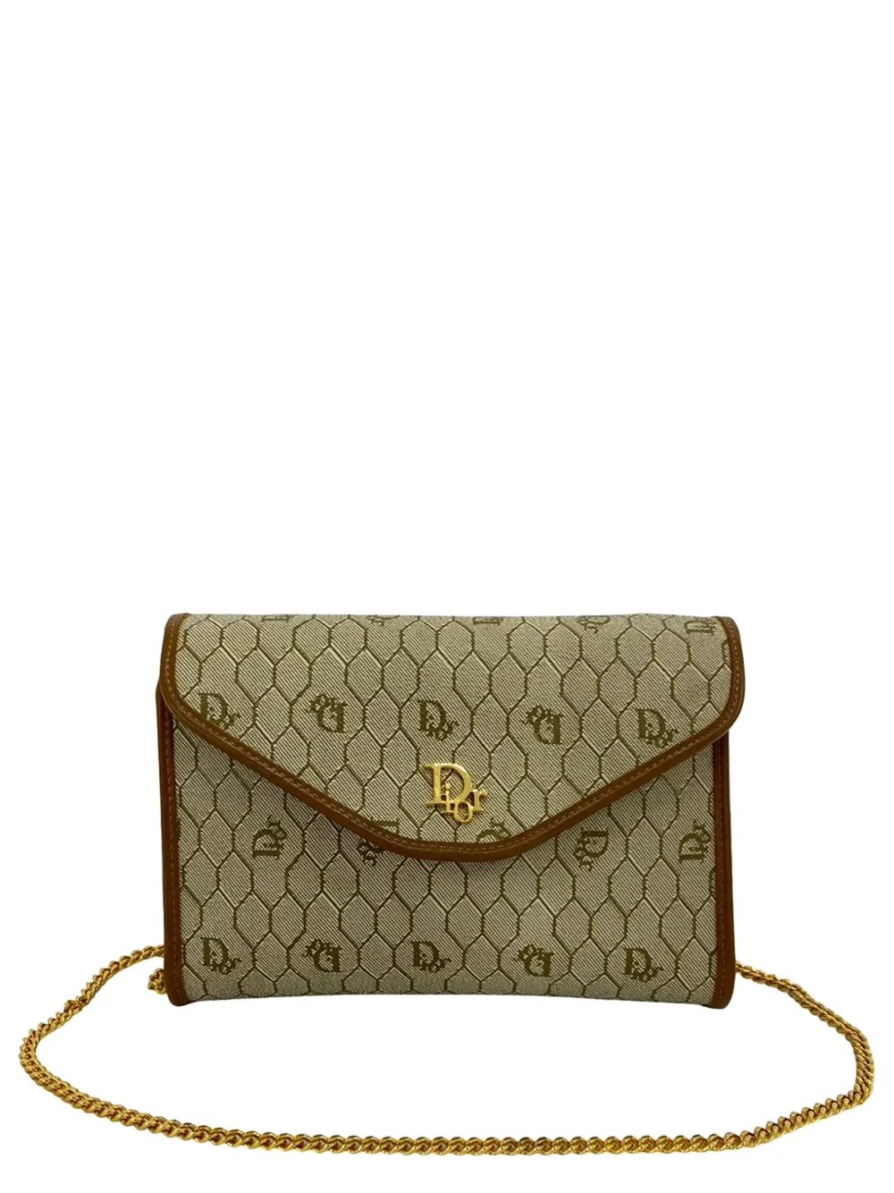 20th Century Honeycomb Coated Canvas Chain crossbody bag