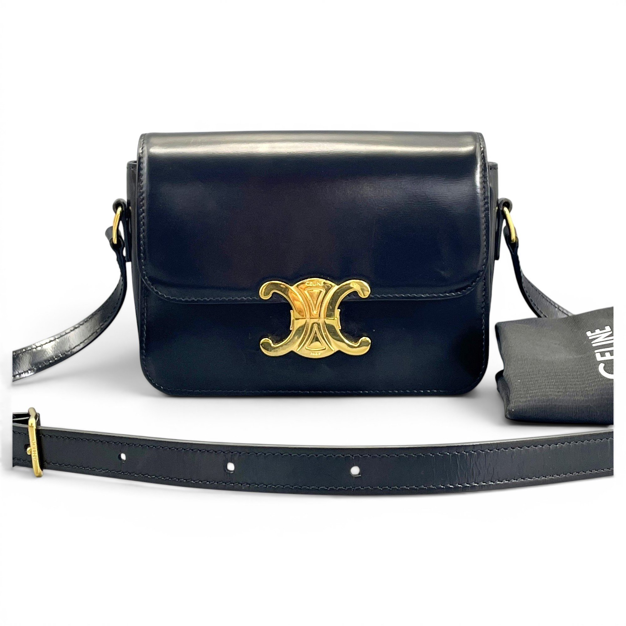 Triomphe leather handbag