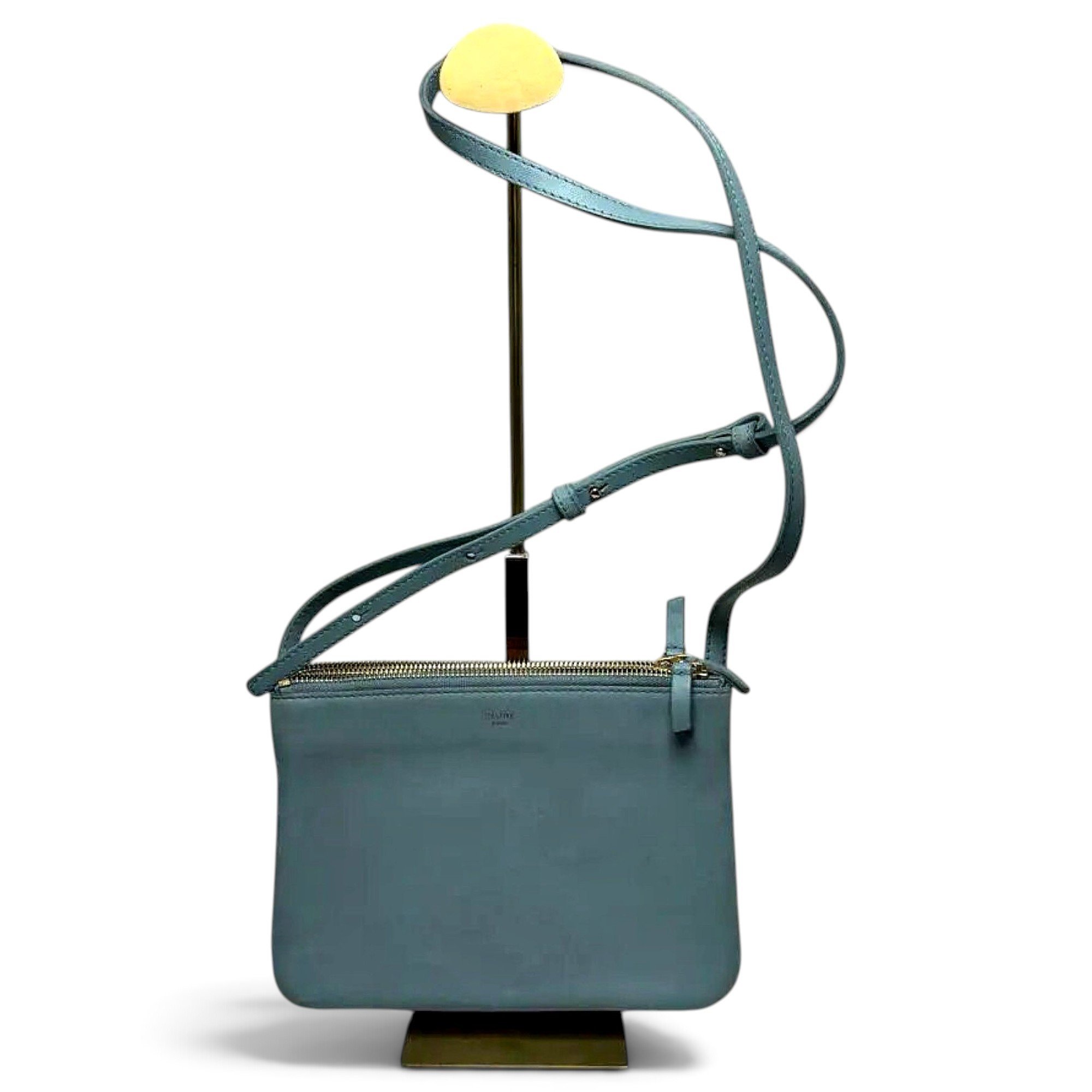 Trio leather crossbody bag