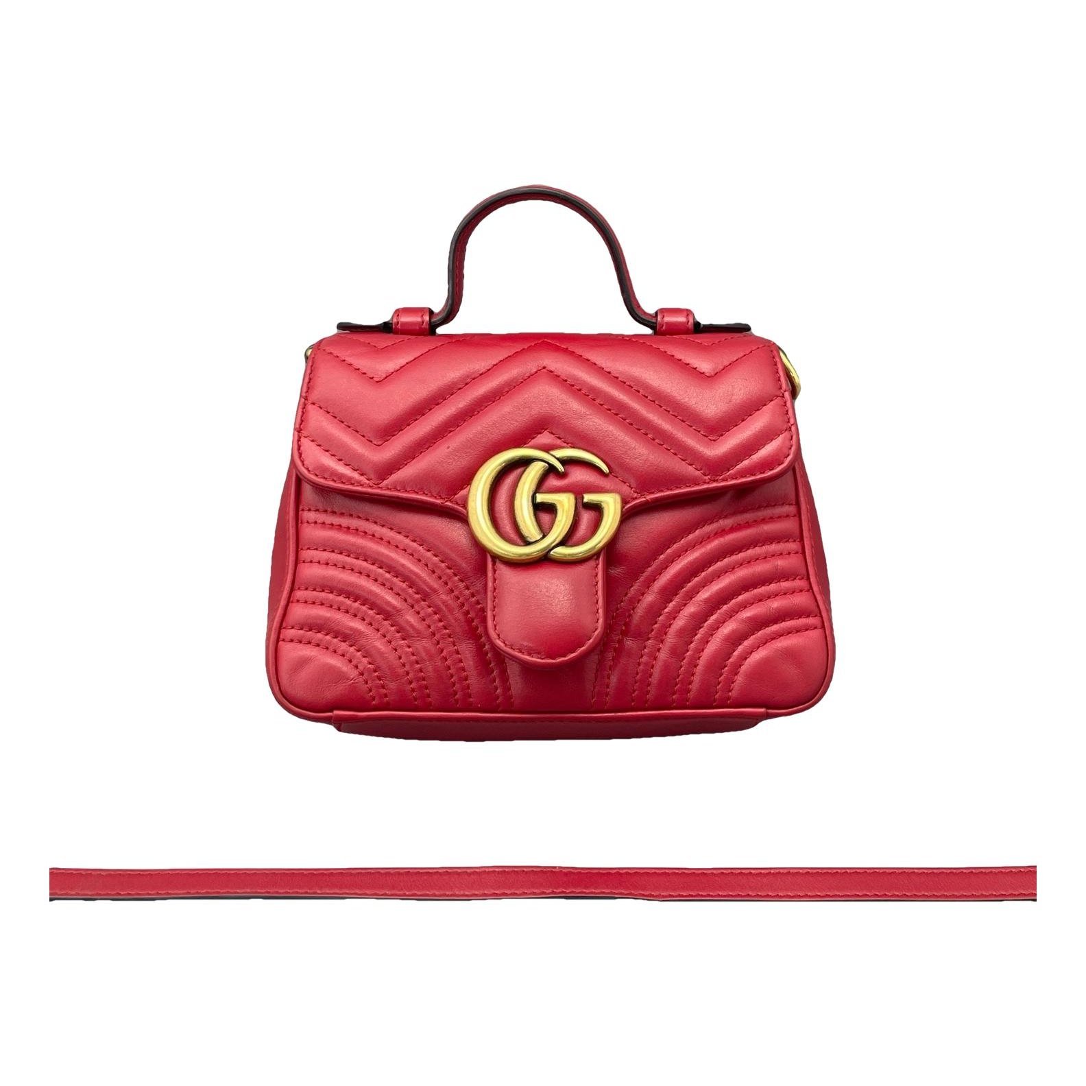 GG Marmont Flap leather handbag