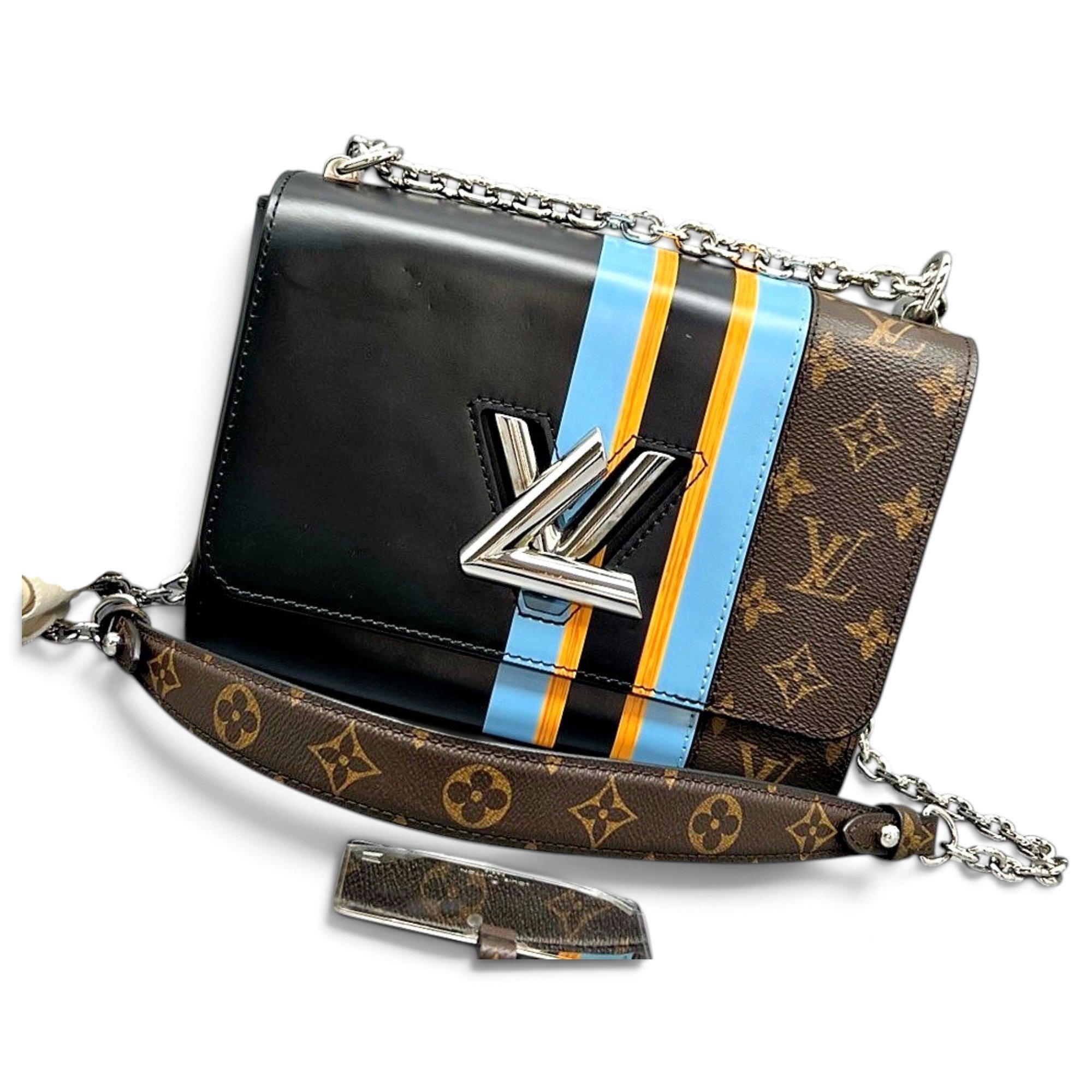 Twist leather handbag