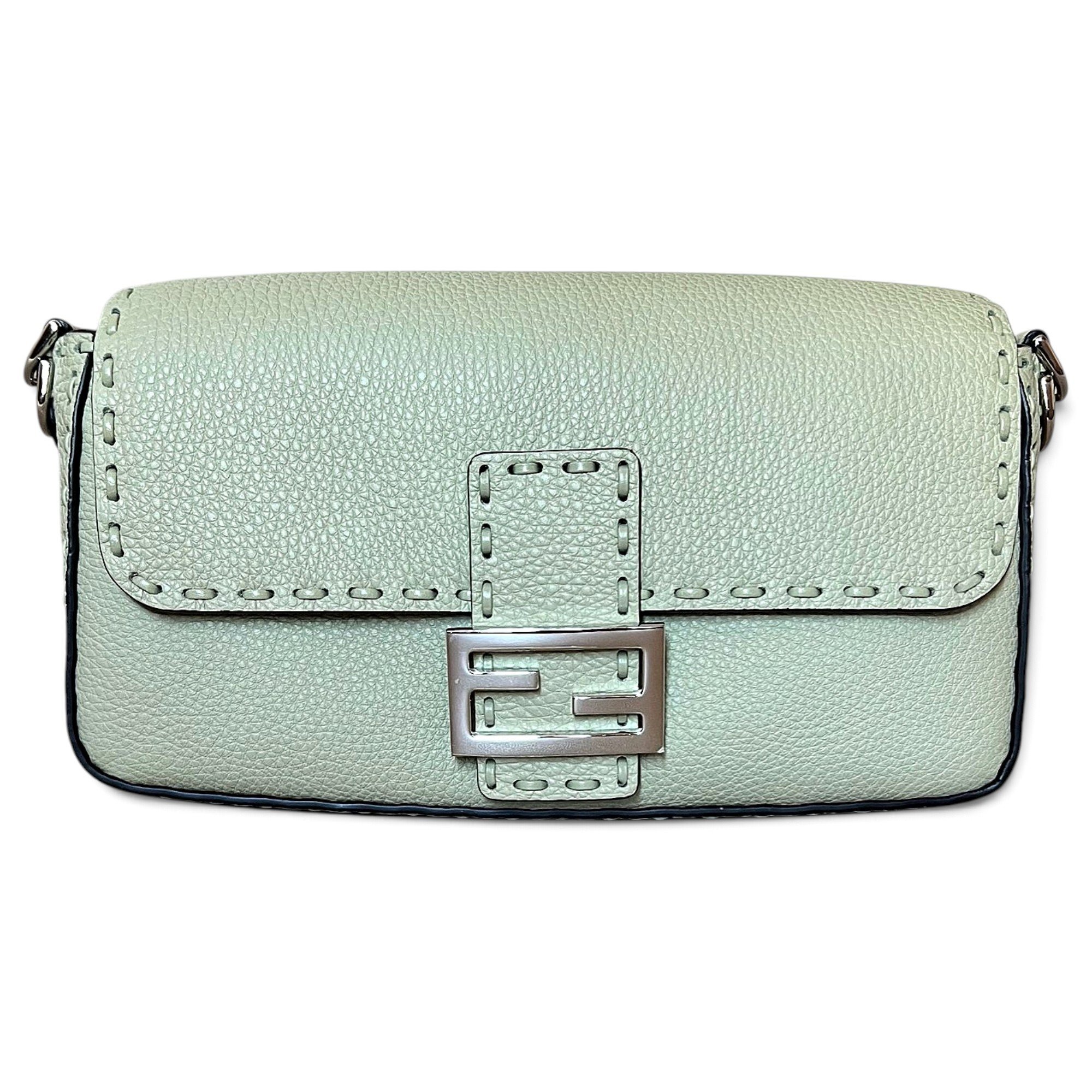 Baguette leather handbag