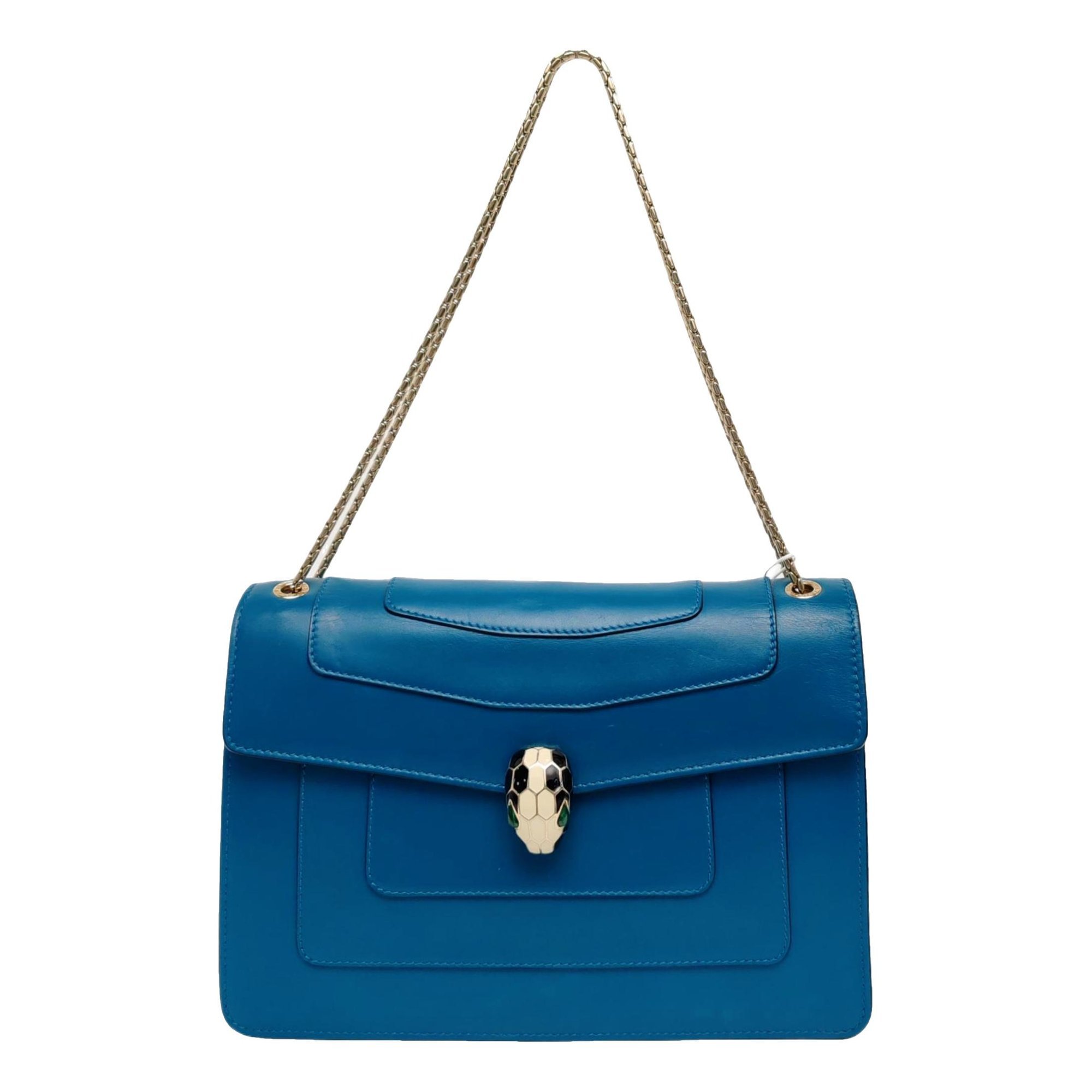 Serpenti leather handbag