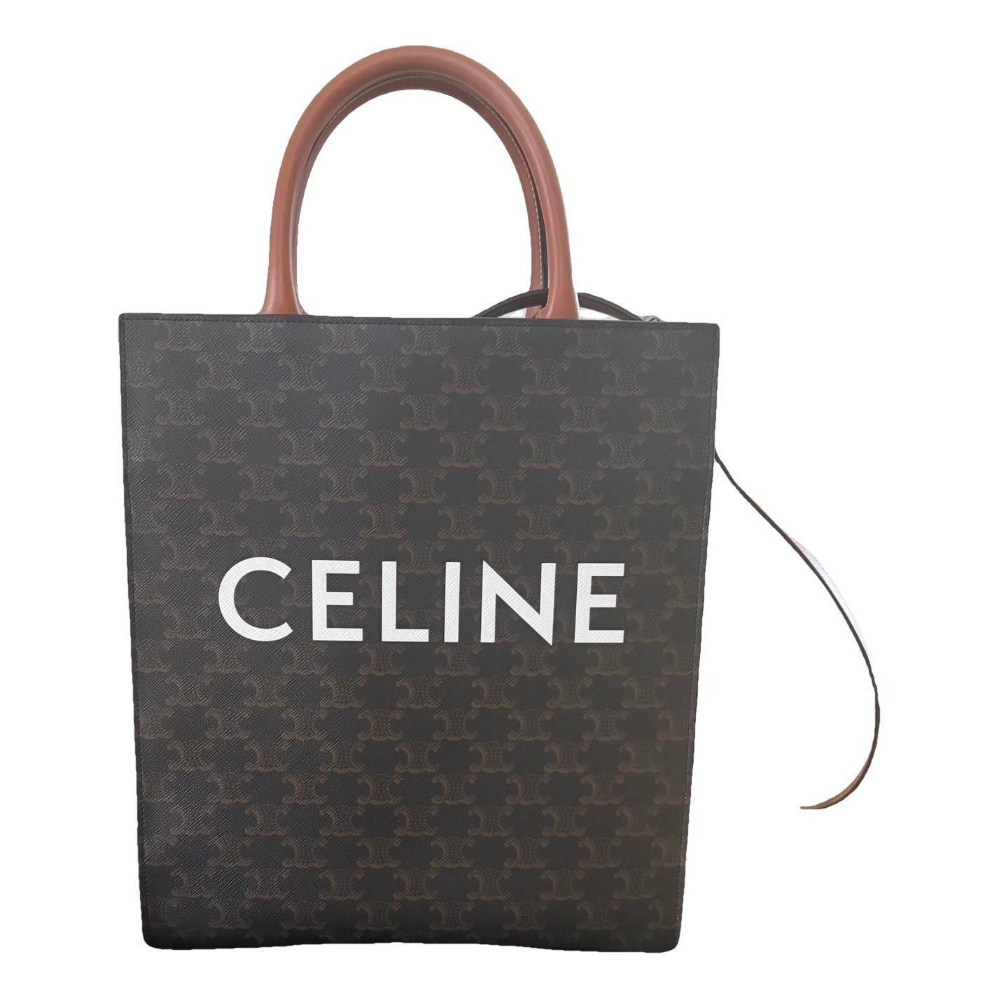 Cabas Vertical leather tote