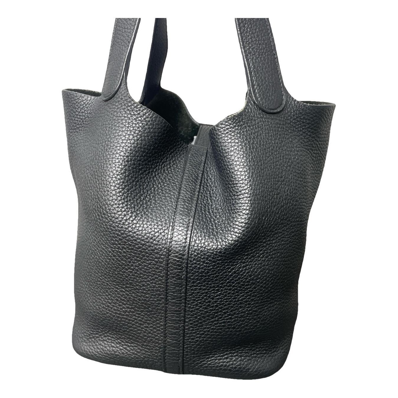 Picotin leather handbag