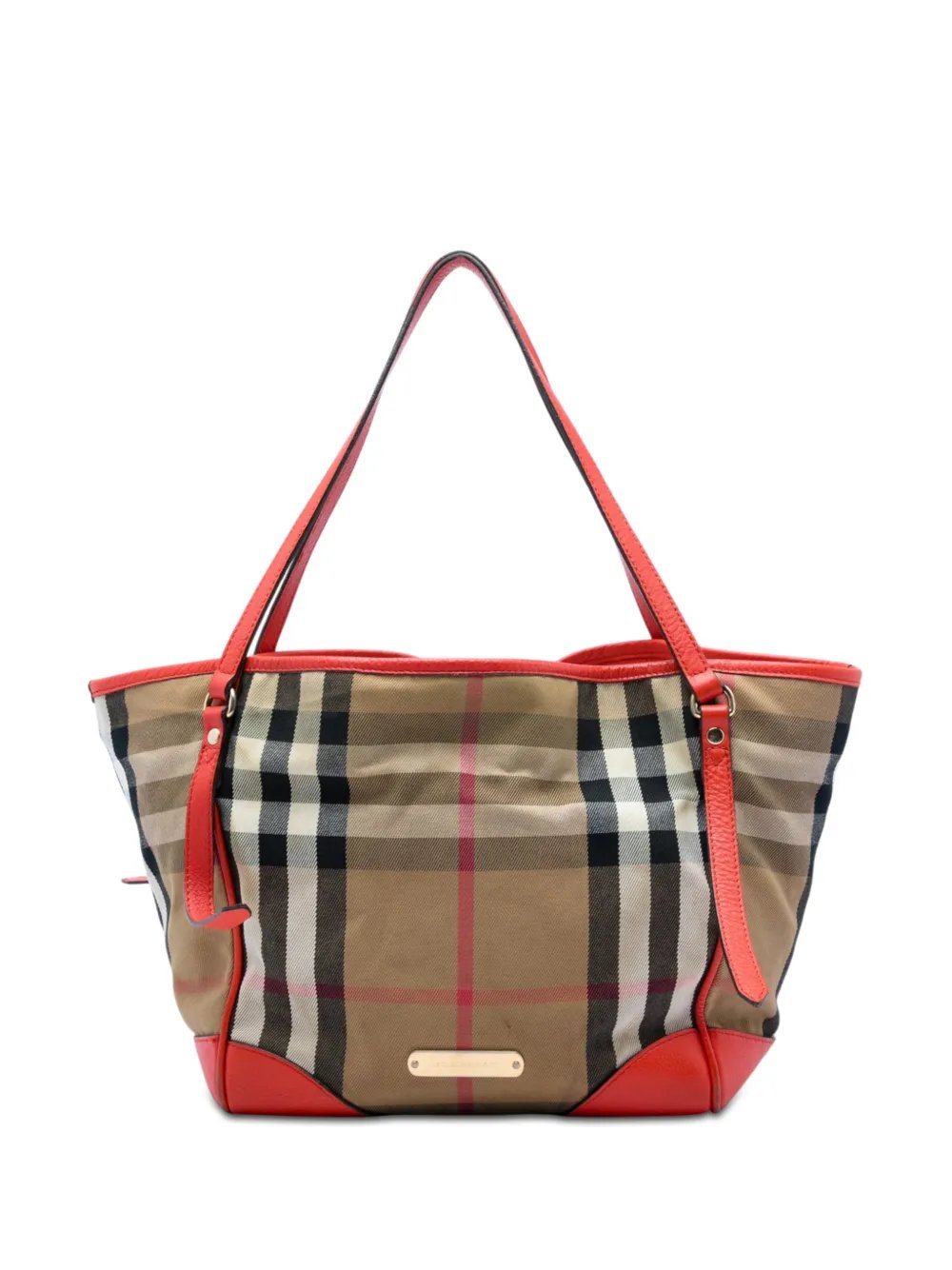 2000-2026 Small House Check Canvas Bridle Canterbury tote bag