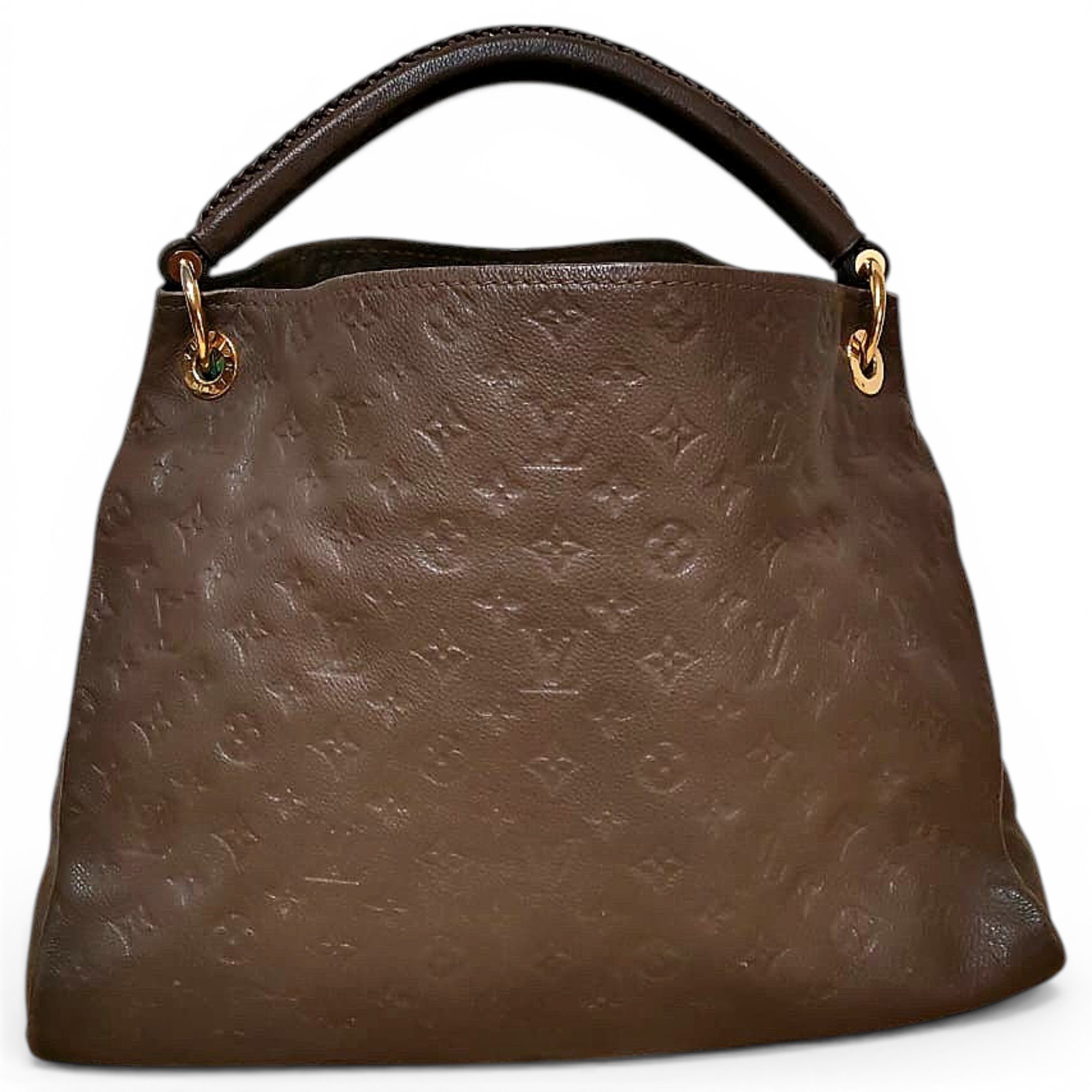 Artsy leather handbag