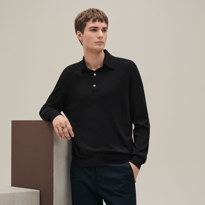 Noir "Detail H" Polo Shirt