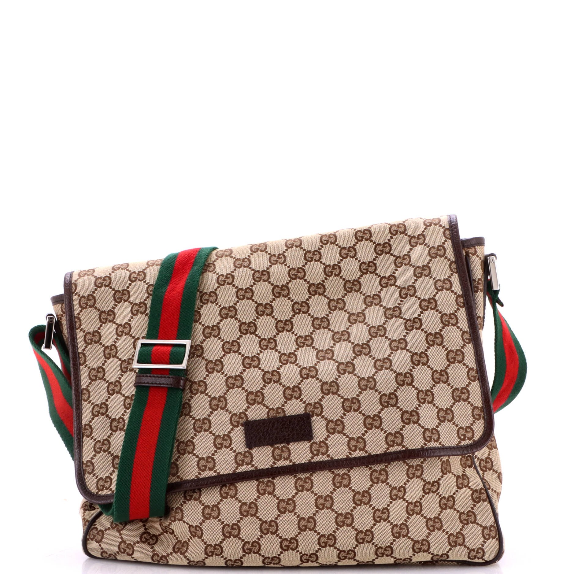 Web Strap Flap Messenger GG Canvas Medium