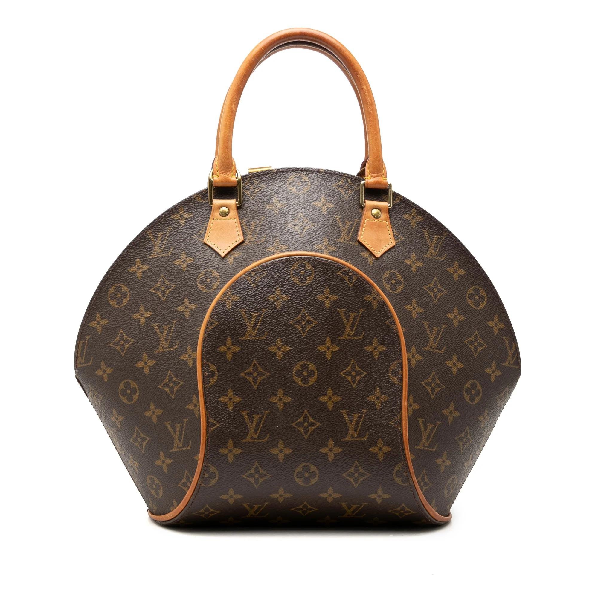 Ellipse leather handbag