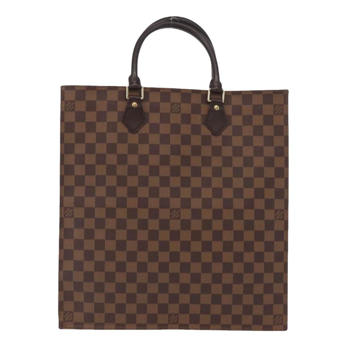 Plat leather handbag