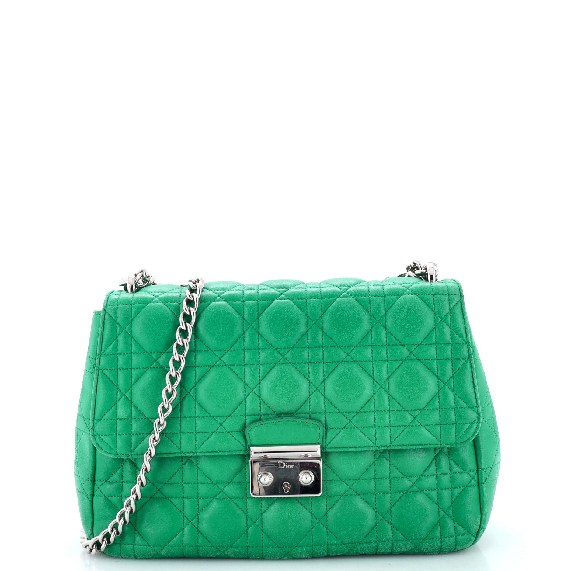 Long Chain Miss Dior Bag Cannage Quilt Lambskin Medium