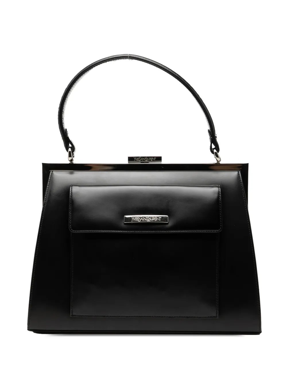 20th Century Leather Top Handle Frame Bag handbag