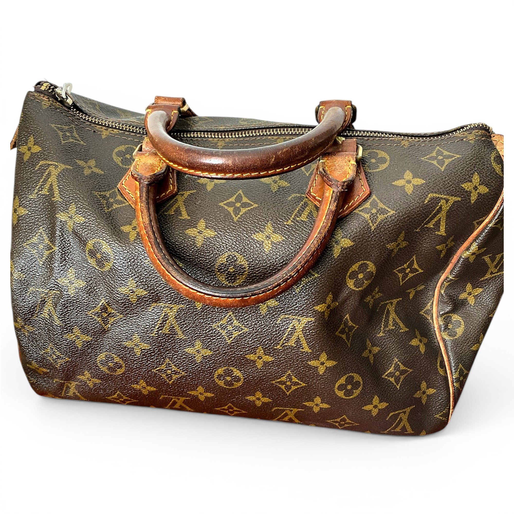 Speedy leather handbag