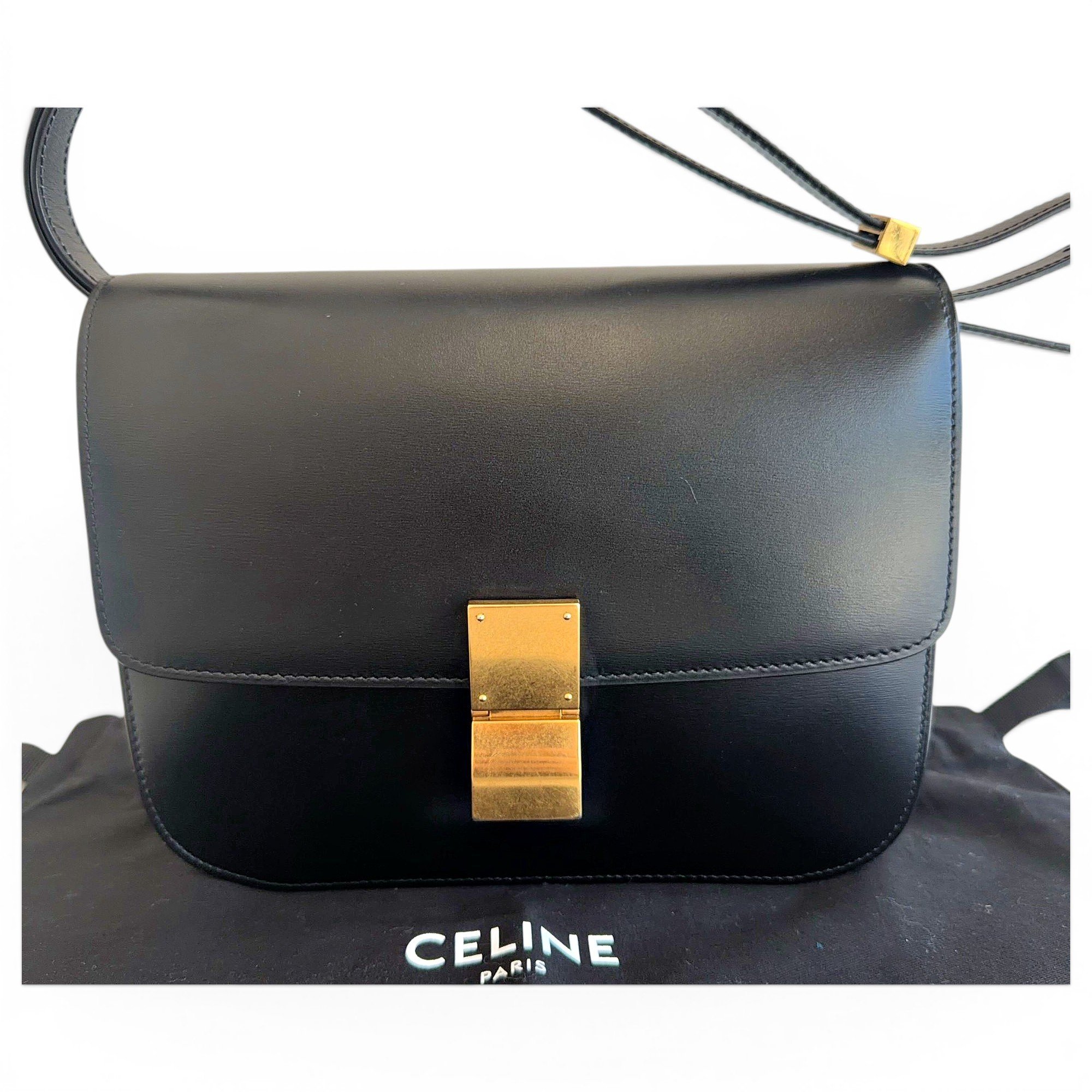 Classic leather crossbody bag