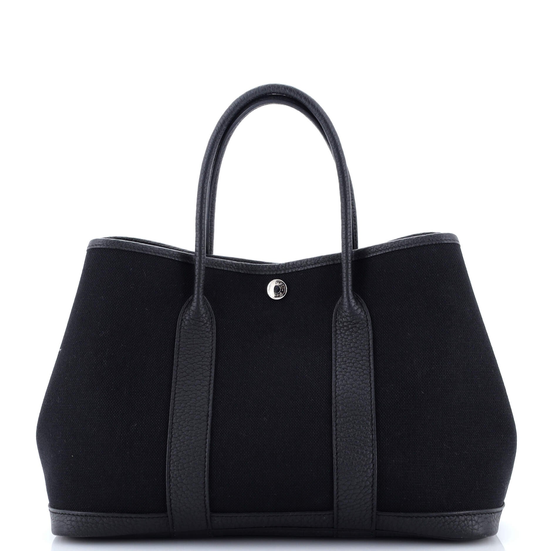 Hermes Garden Party Tote Toile and Leather 30