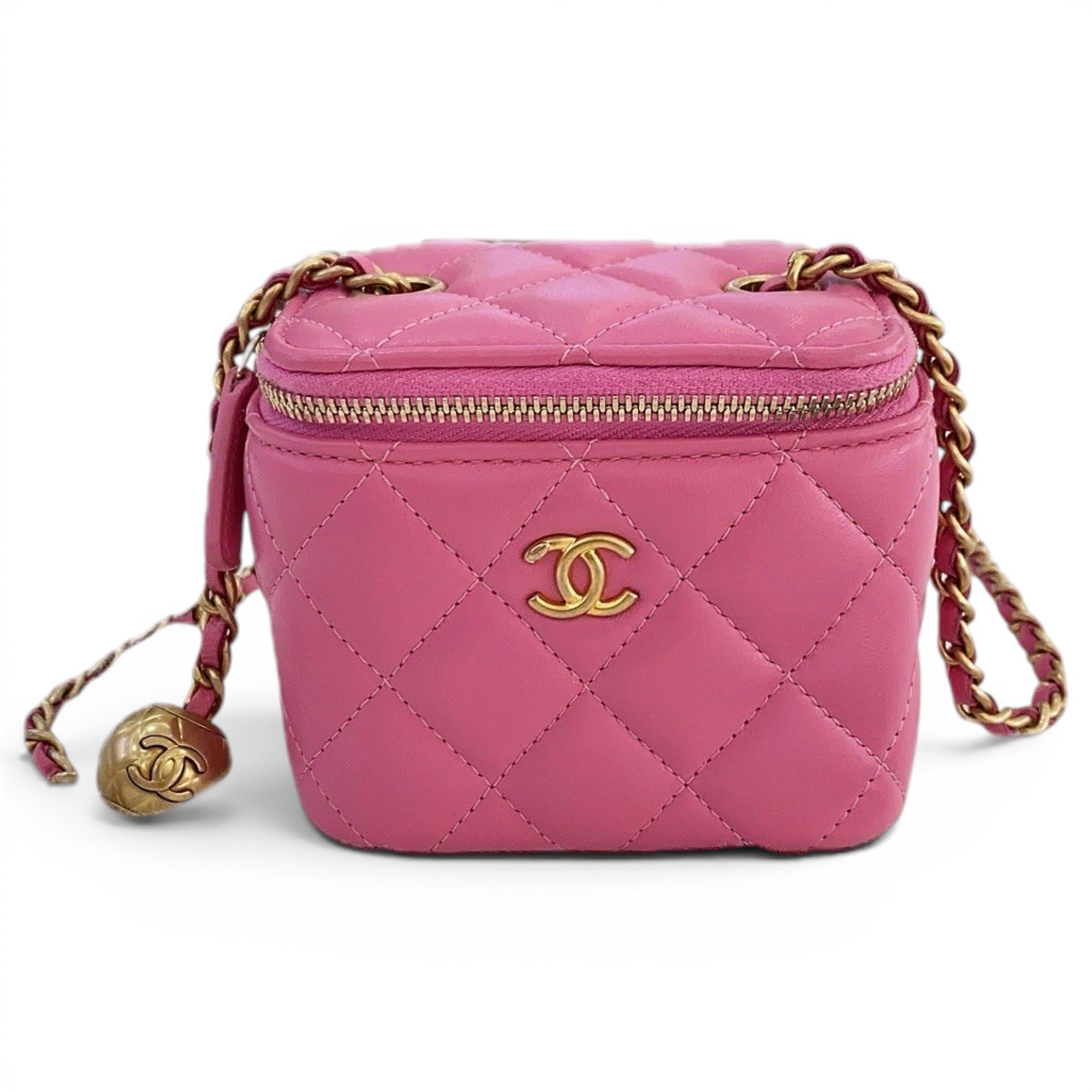 Trendy CC Vanity leather handbag