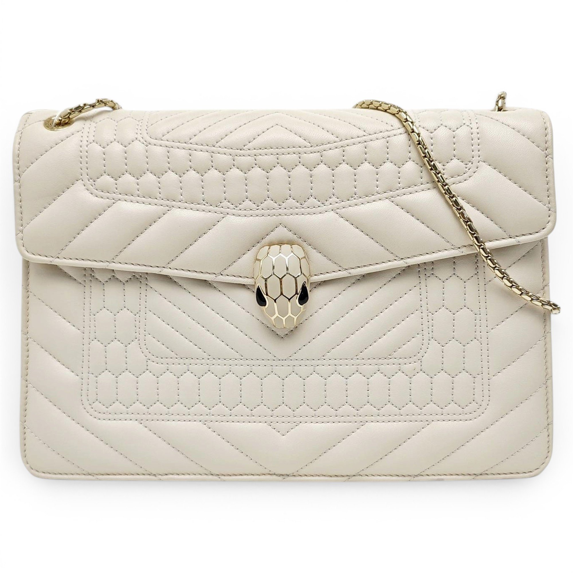 Serpenti leather handbag