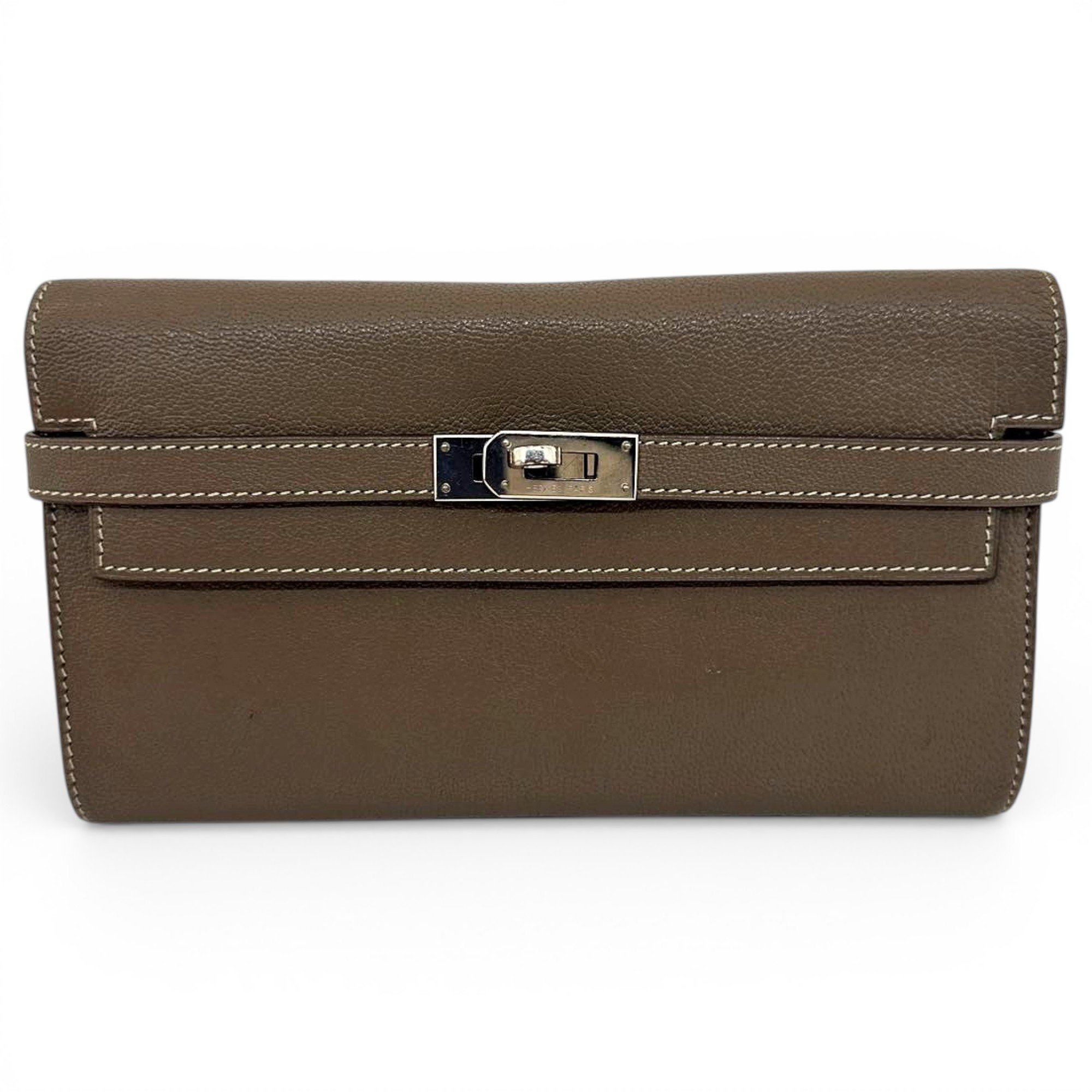 Kelly to go leather clutch bag