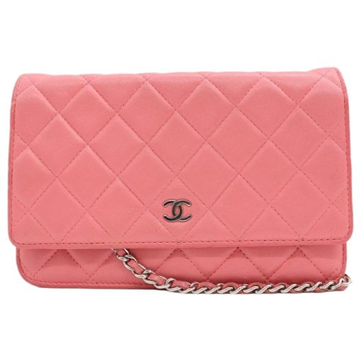 Wallet On Chain leather handbag