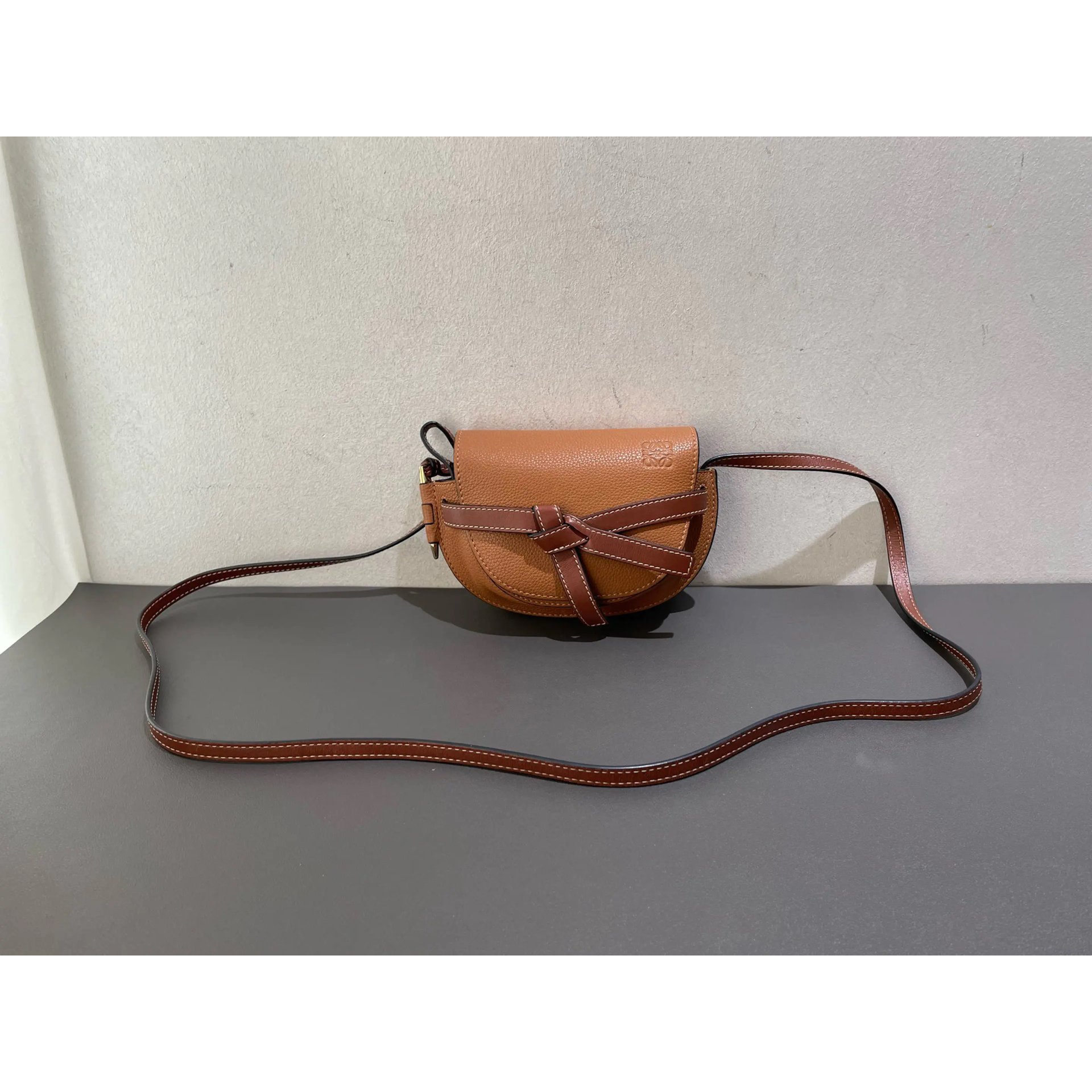 Gate leather crossbody bag