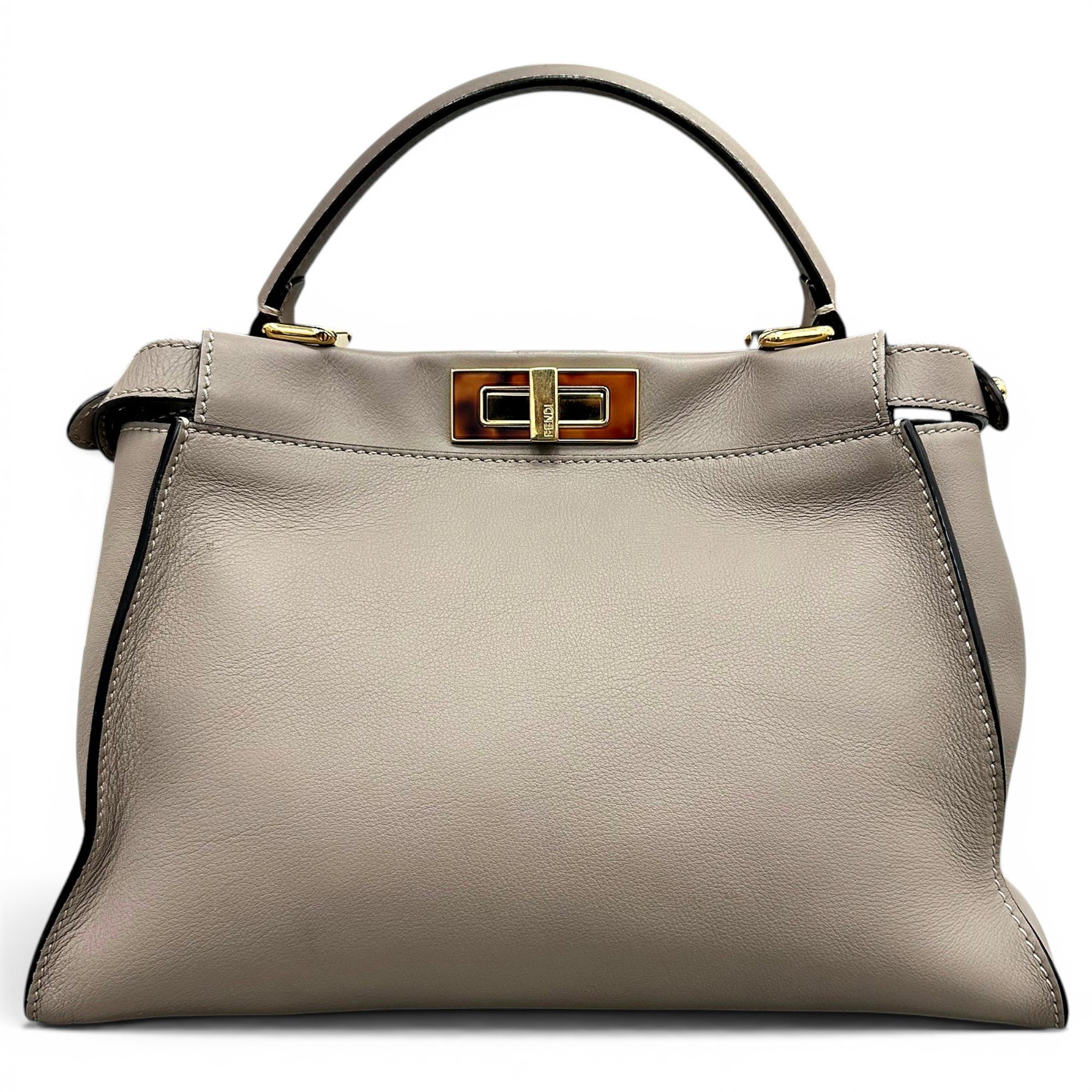 Peekaboo leather handbag