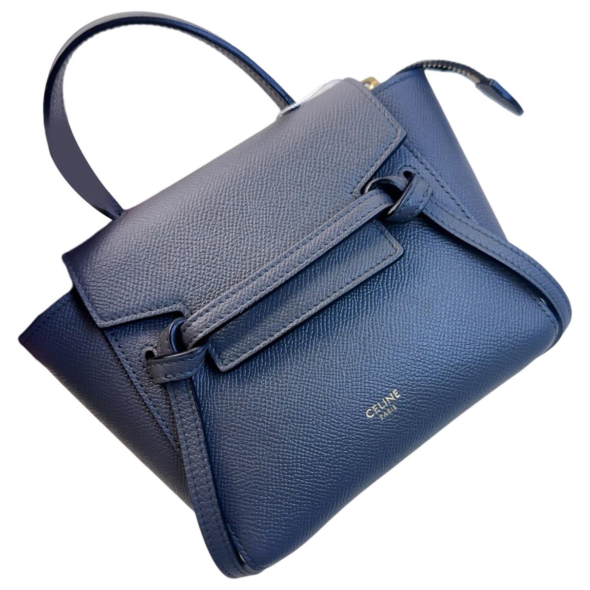 Belt leather handbag