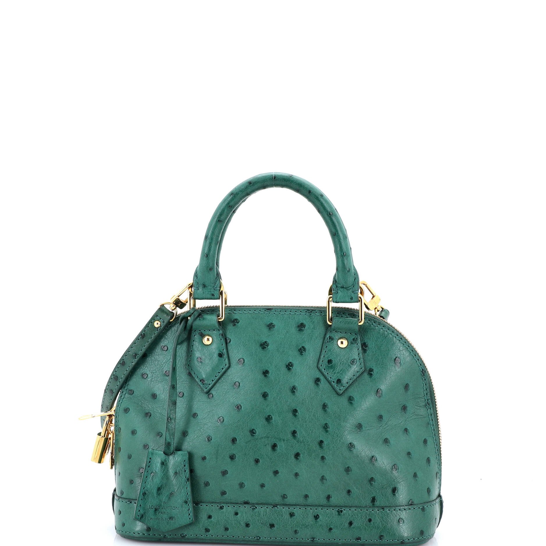 Louis Vuitton Alma Handbag Ostrich BB