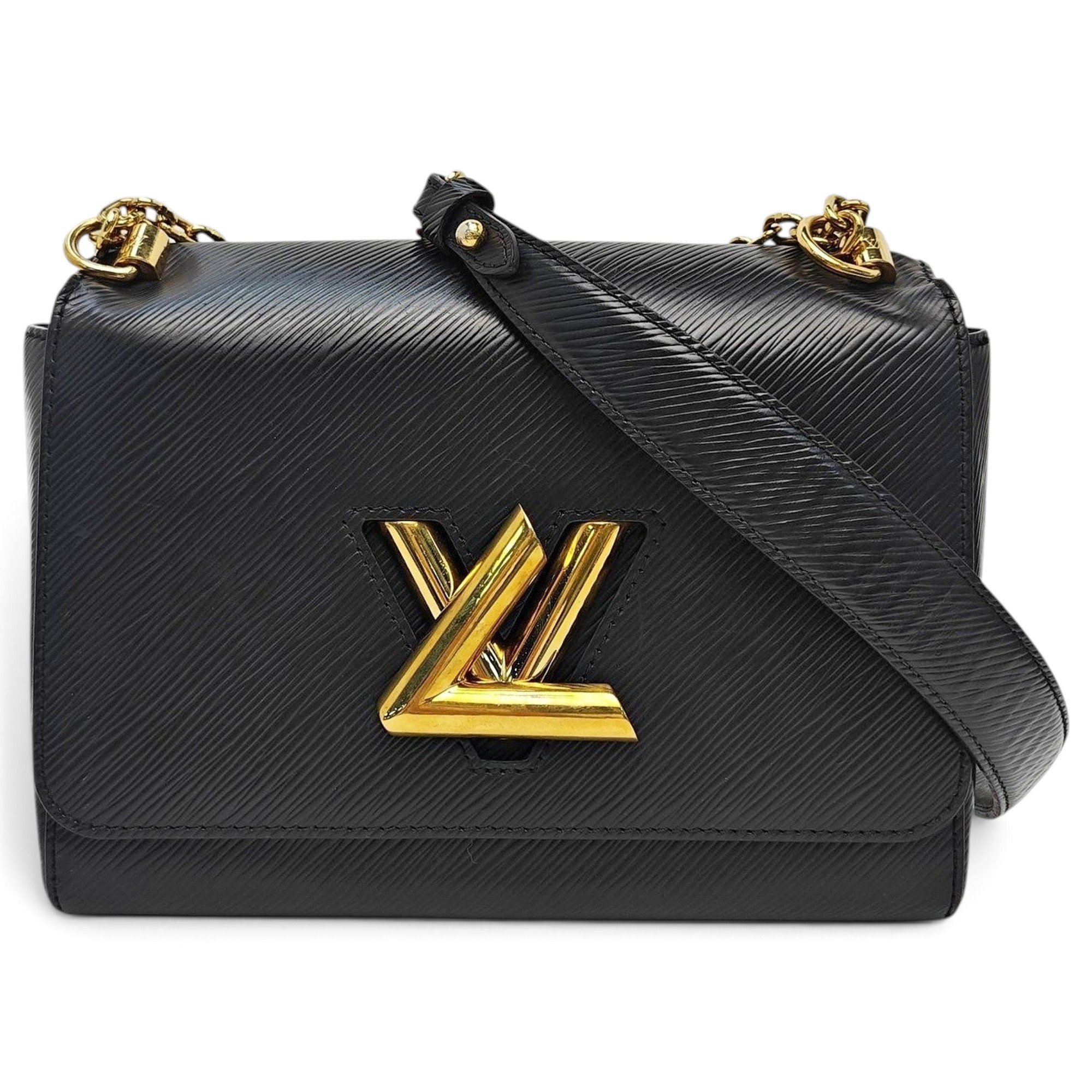 Twist leather handbag