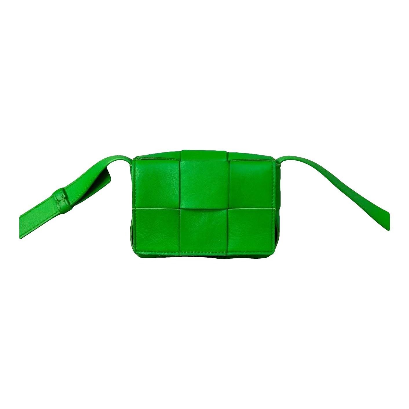 Cassette leather handbag