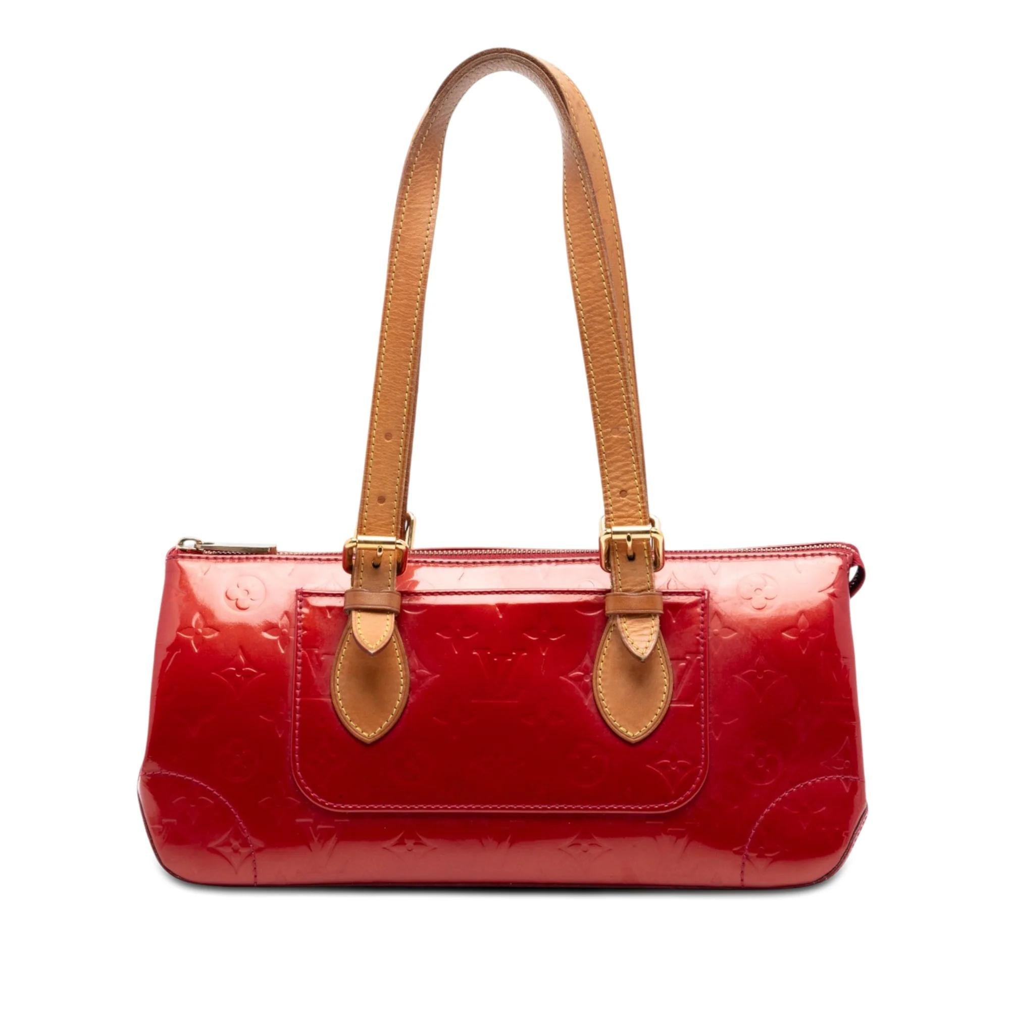 Rosewood leather handbag