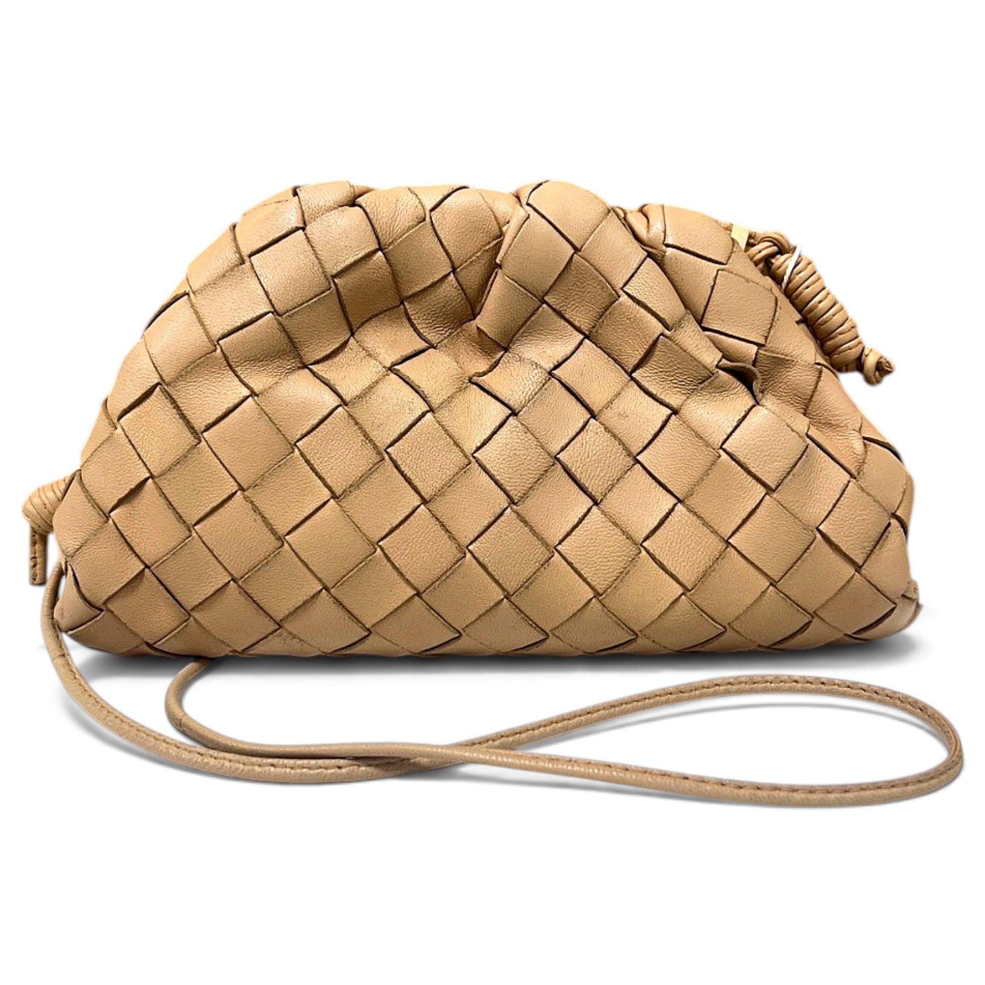 Pouch leather crossbody bag