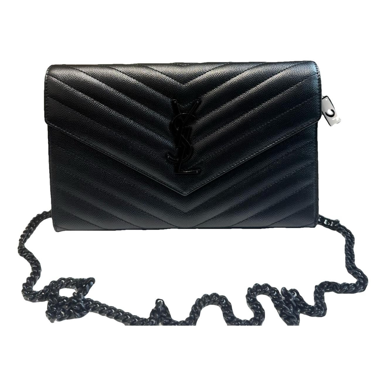 Portefeuille enveloppe leather handbag