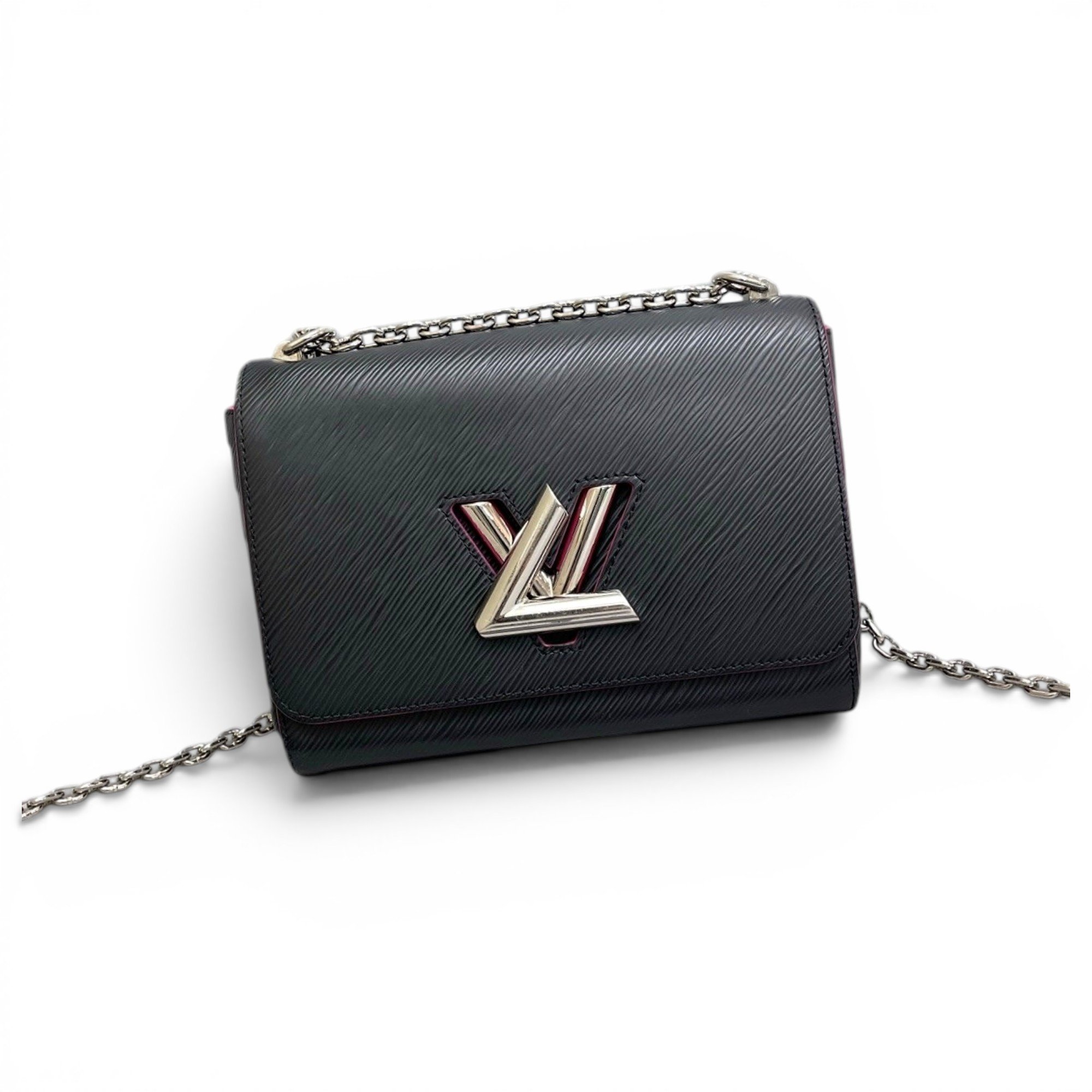 Twist leather handbag