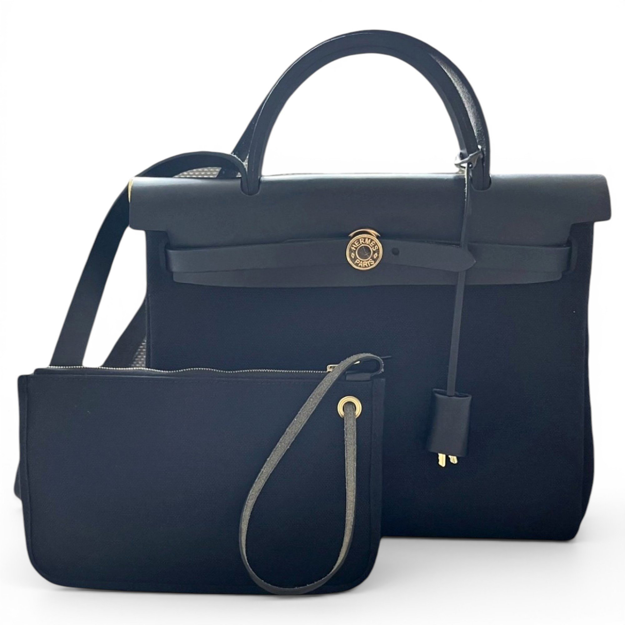 Hermes Herbag Handbag Black