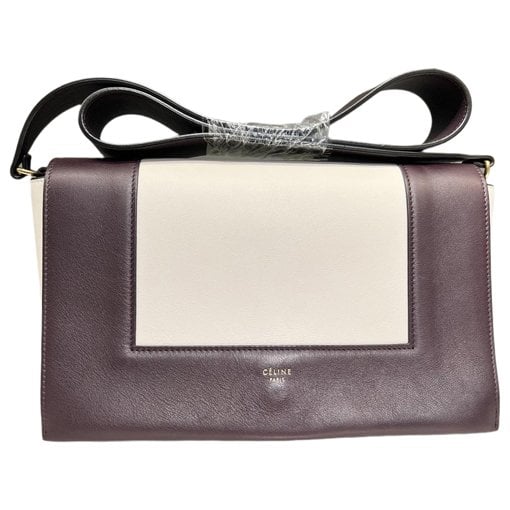 Frame leather handbag